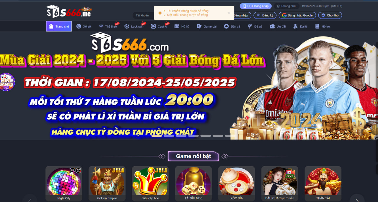 Các rủi ro cần chú ý S6666 me