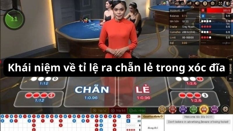 Khái niệm về tỉ lệ ra chẵn lẻ trong xóc đĩa